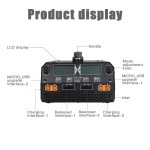 Cargador inteligente de equilibrio de doble canal EV-Peak de venta al por mayor para batería Lipo / Lihv 6S-14s 2500W/ 25A Dron agrícola